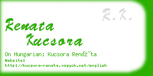 renata kucsora business card